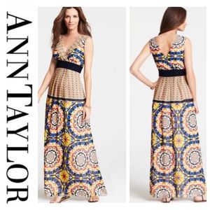 Ann Taylor Kaleidoscope Maxi Dress